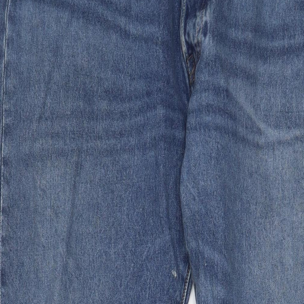 Levi's Mens Blue Cotton Straight Jeans Size 38 in L34 in Regular Button - Long Leg