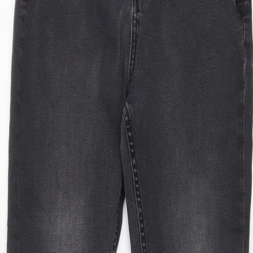 George Boys Grey Cotton Skinny Jeans Size 11-12 Years Regular Zip