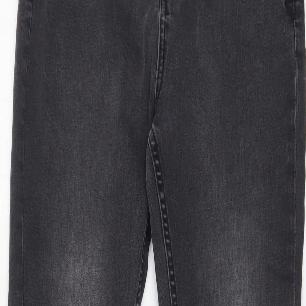 George Boys Grey Cotton Skinny Jeans Size 11-12 Years Regular Zip