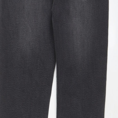 George Boys Grey Cotton Skinny Jeans Size 11-12 Years Regular Zip