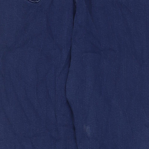 Classic Womens Blue Cotton Capri Jeans Size 20 L27 in Regular Zip