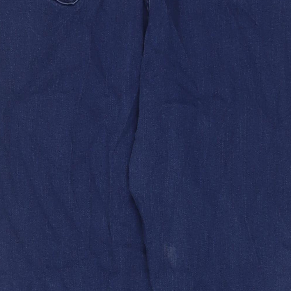 Classic Womens Blue Cotton Capri Jeans Size 20 L27 in Regular Zip