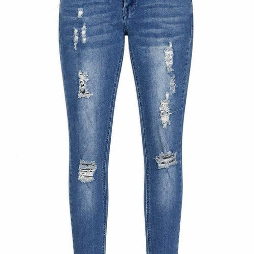 Rock and Rev Womens Blue Cotton Skinny Jeans Size 26 in L29 in Regular Zip