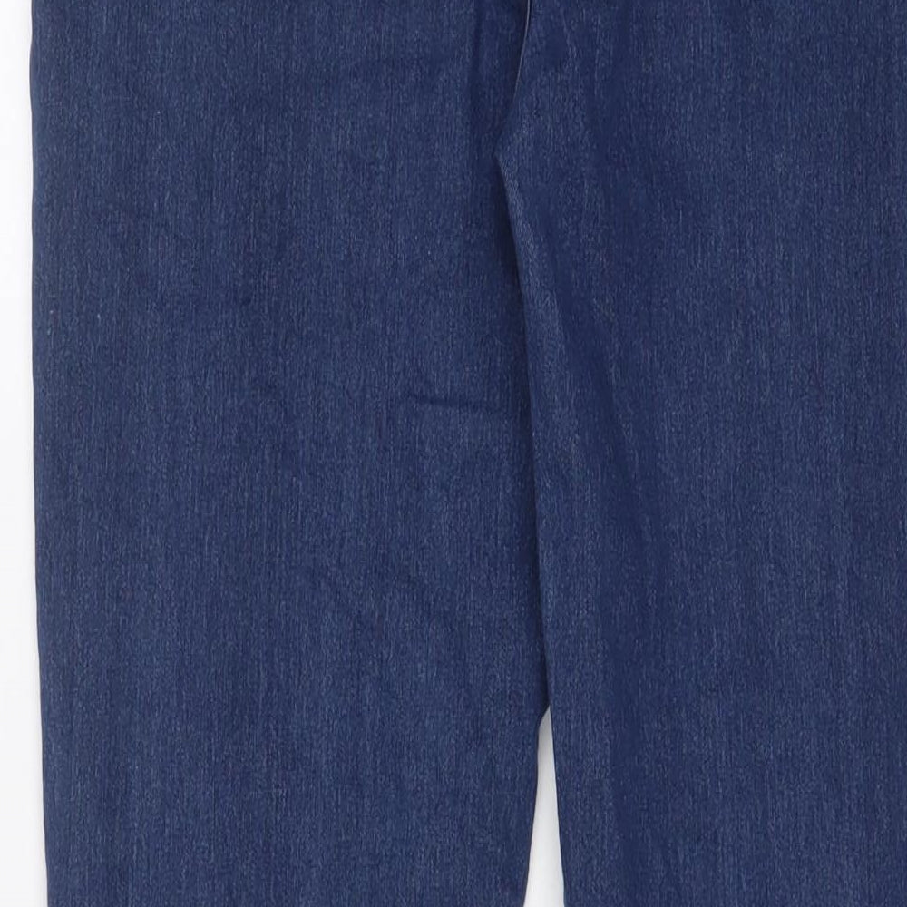 Denim & Co. Mens Blue Cotton Straight Jeans Size 32 in L32 in Slim Zip