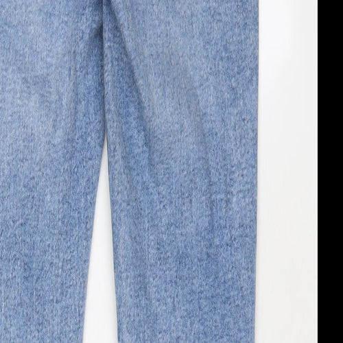 Zara Womens Blue Cotton Skinny Jeans Size 8 L28 in Regular Zip