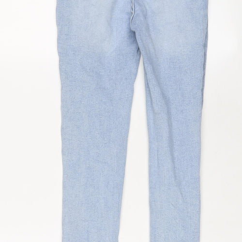 New Look Womens Blue Cotton Skinny Jeans Size 6 L26 in Regular Zip