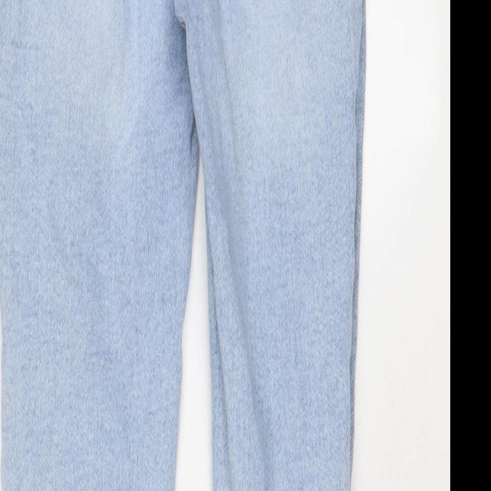 New Look Womens Blue Cotton Skinny Jeans Size 6 L26 in Regular Zip