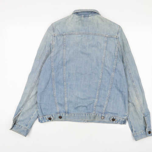Topshop Womens Blue Jacket Size 14 Button