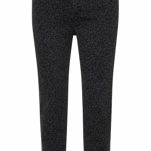 J&Q Womens Grey Animal Print Cotton Skinny Jeans Size 30 in L31 in Regular Zip