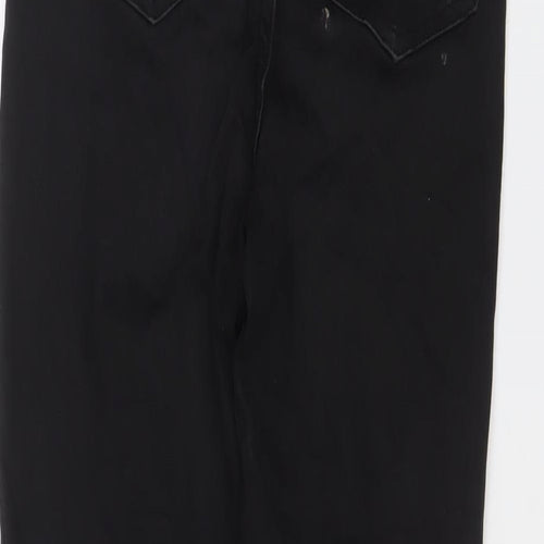 Nutmeg Womens Black Cotton Skinny Jeans Size 10 L29 in Regular Zip