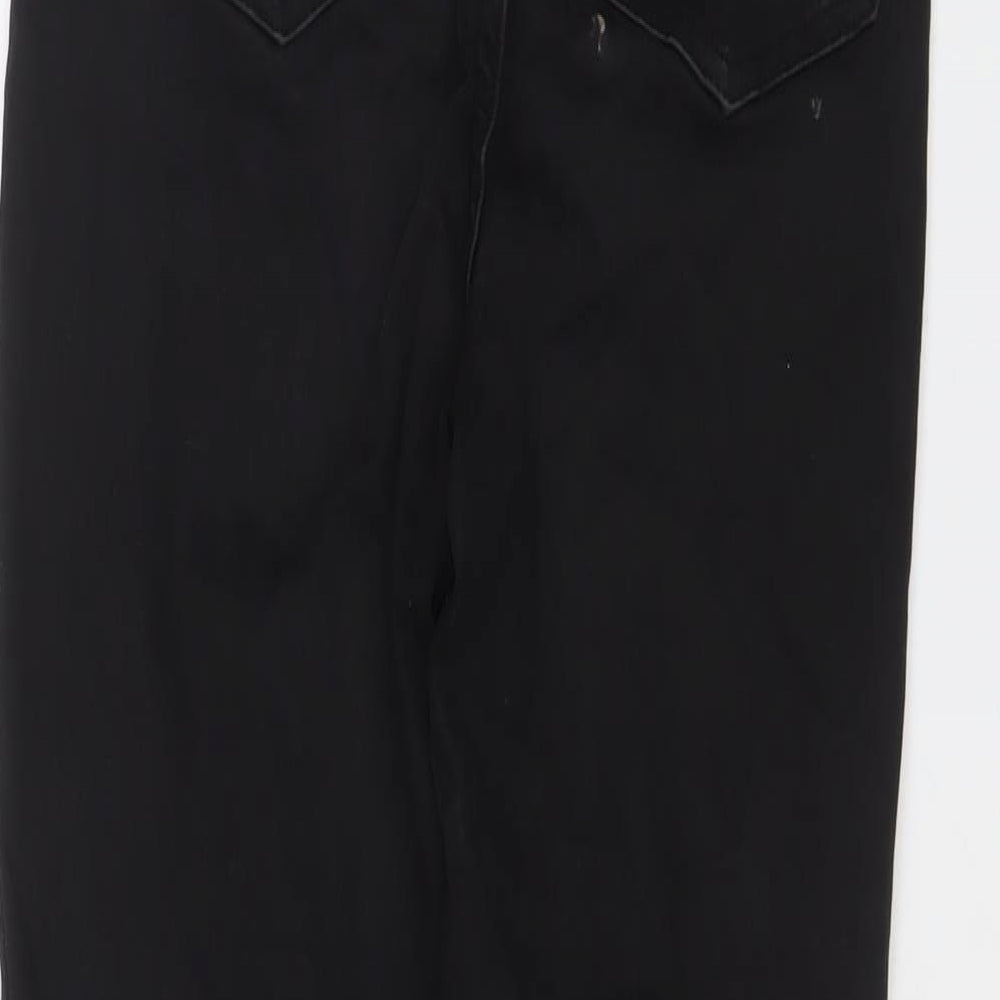 Nutmeg Womens Black Cotton Skinny Jeans Size 10 L29 in Regular Zip