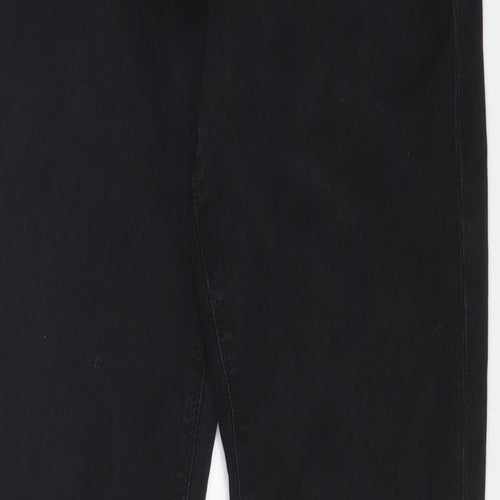 Topshop Womens Black Cotton Skinny Jeans Size 30 in L32 in Regular Zip