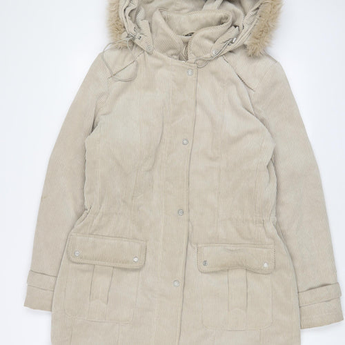 Klass Womens Beige Jacket Size M Zip