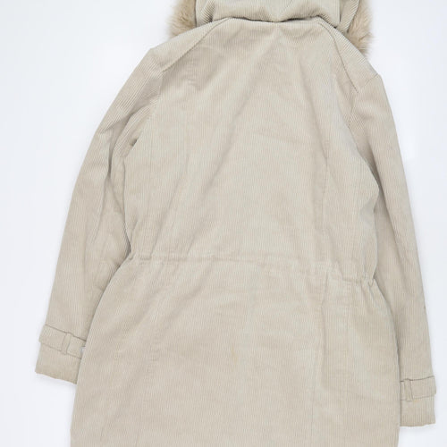 Klass Womens Beige Jacket Size M Zip