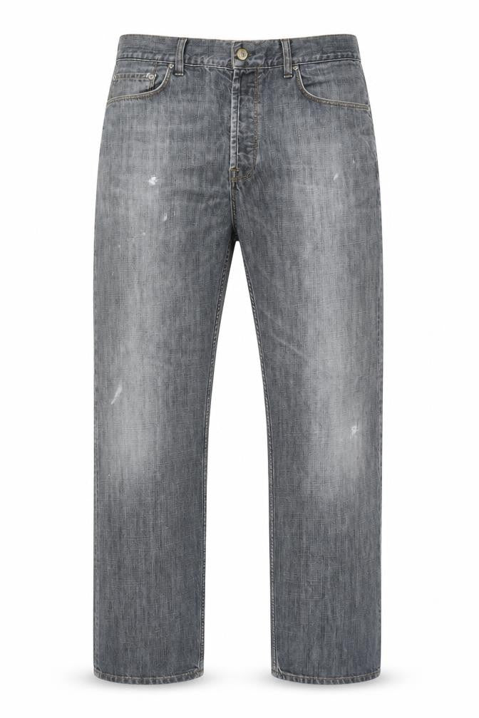 Gap Mens Blue Cotton Straight Jeans Size 35 in L34 in Regular Button - Long Leg