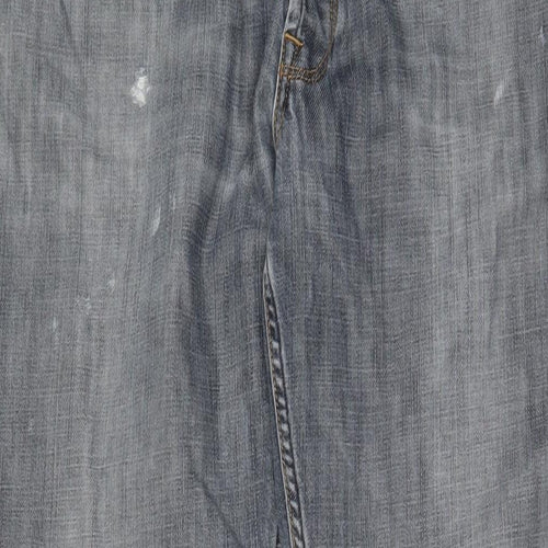 Gap Mens Blue Cotton Straight Jeans Size 35 in L34 in Regular Button - Long Leg