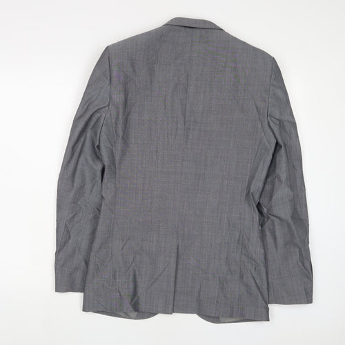 NEXT Mens Grey Wool Jacket Suit Jacket Size 36 Regular