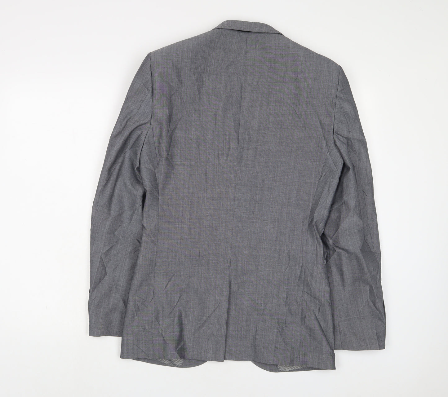 NEXT Mens Grey Wool Jacket Suit Jacket Size 36 Regular