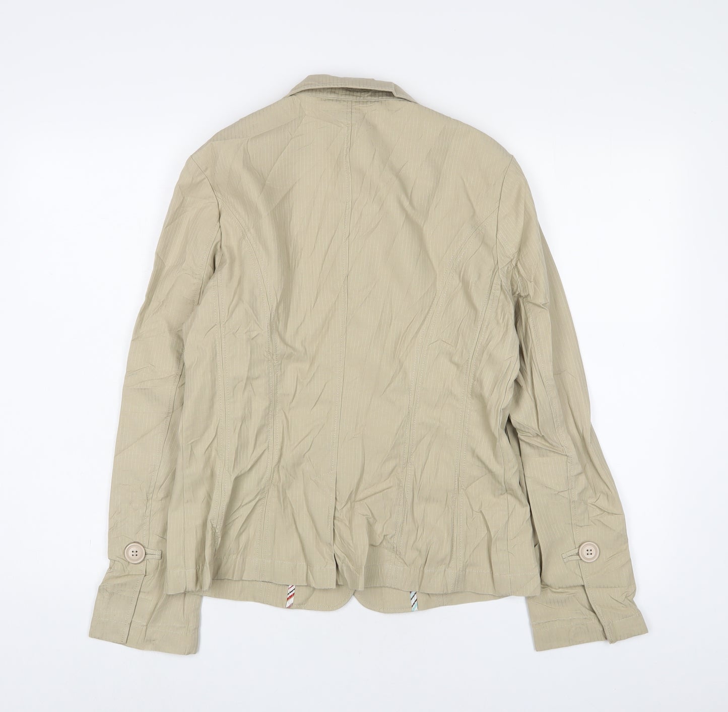 NEXT Womens Beige Jacket Blazer Size 12 Button