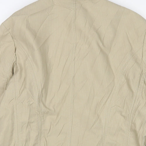 NEXT Womens Beige Jacket Blazer Size 12 Button