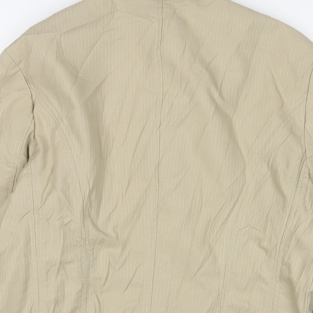 NEXT Womens Beige Jacket Blazer Size 12 Button