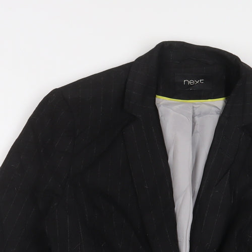 NEXT Womens Black Jacket Blazer Size 14 Button