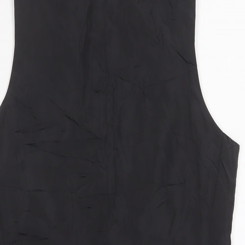 Harry Brown Mens Black Polyester Jacket Suit Waistcoat Size 36 Regular