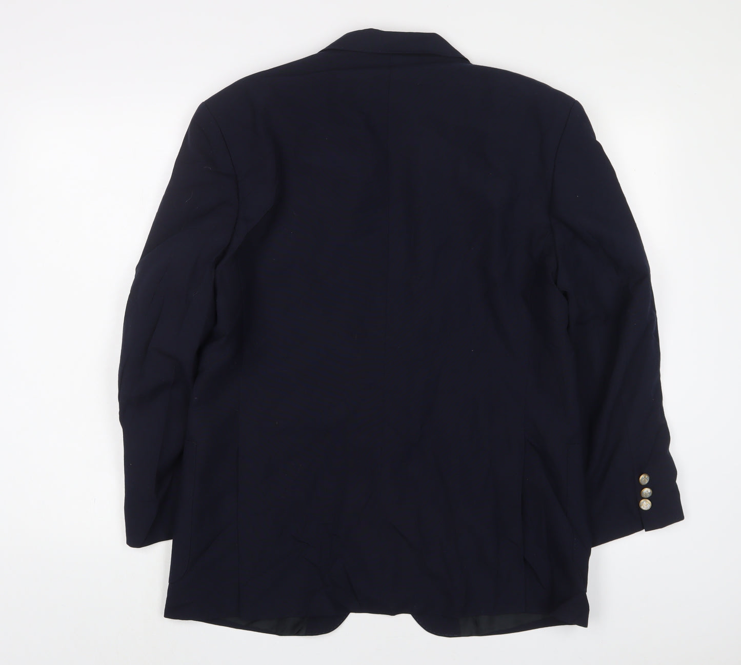 VARTEKS Mens Blue Wool Jacket Suit Jacket Size 40 Regular
