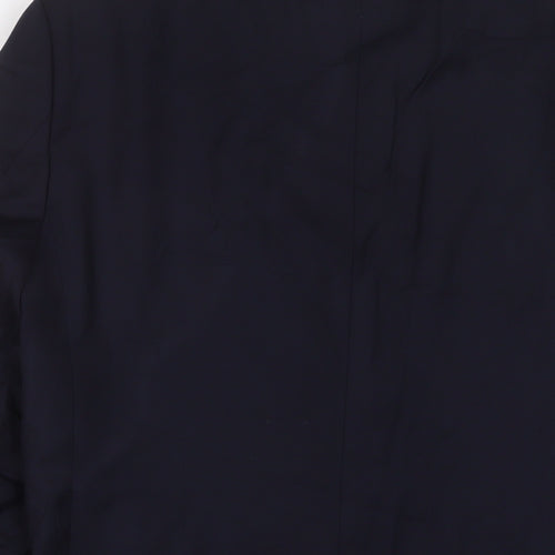 Hawes & Curtis Mens Blue Wool Jacket Suit Jacket Size 36 Regular