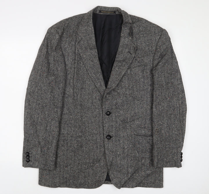 Marks and Spencer Mens Grey Wool Jacket Suit Size 42 Regular