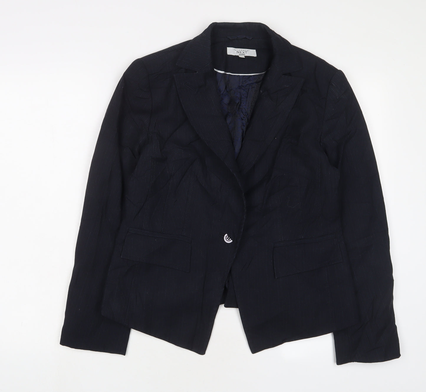 NEXT Womens Blue Jacket Blazer Size 14 Button