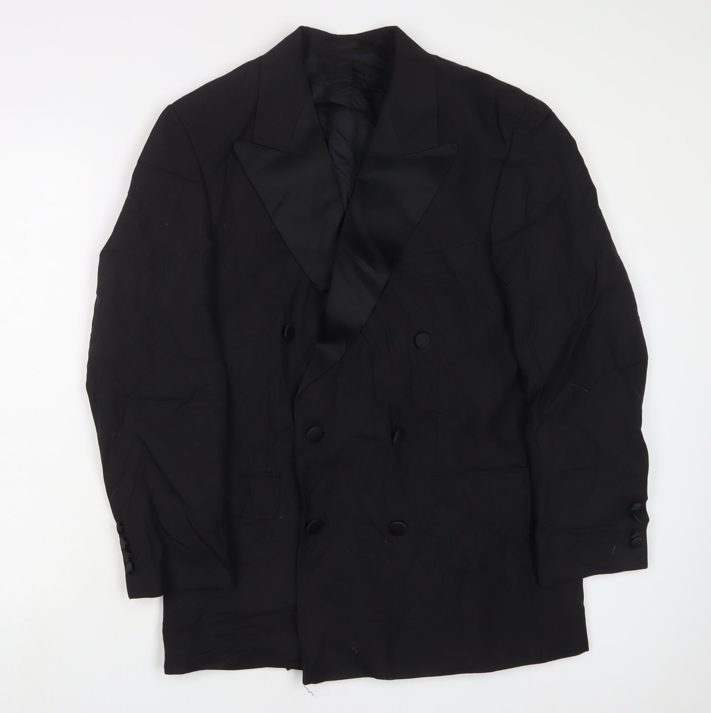 Mr Harry Mens Black Polyester Jacket Suit Jacket Size 38 Regular