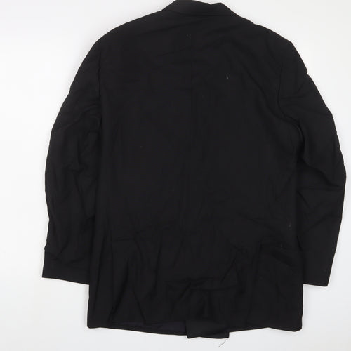 Mr Harry Mens Black Polyester Jacket Suit Jacket Size 38 Regular