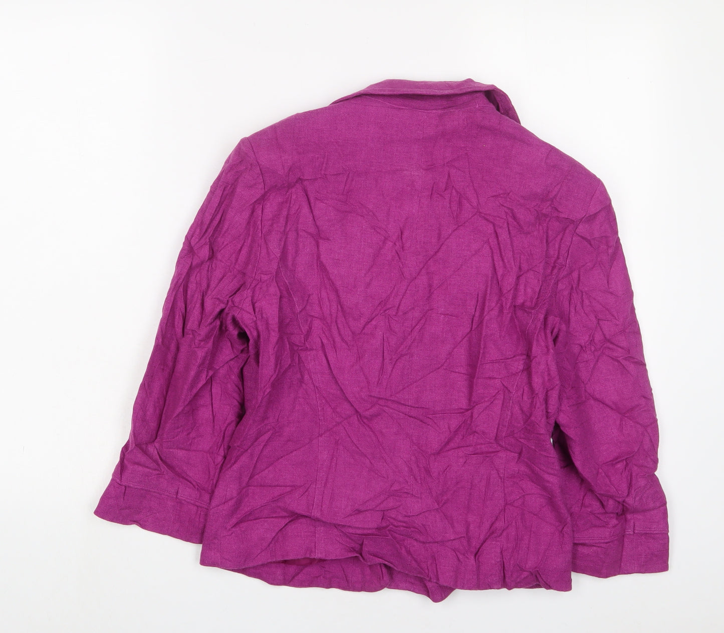 BHS Womens Purple Jacket Blazer Size 12 Button