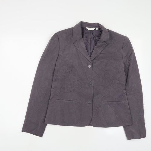 NEXT Womens Grey Jacket Blazer Size 14 Button