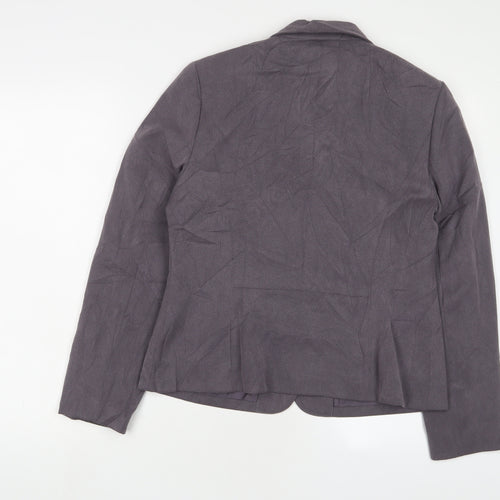 NEXT Womens Grey Jacket Blazer Size 14 Button