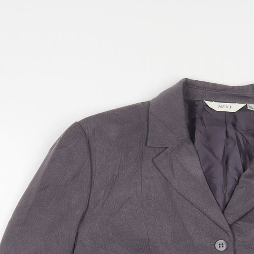 NEXT Womens Grey Jacket Blazer Size 14 Button
