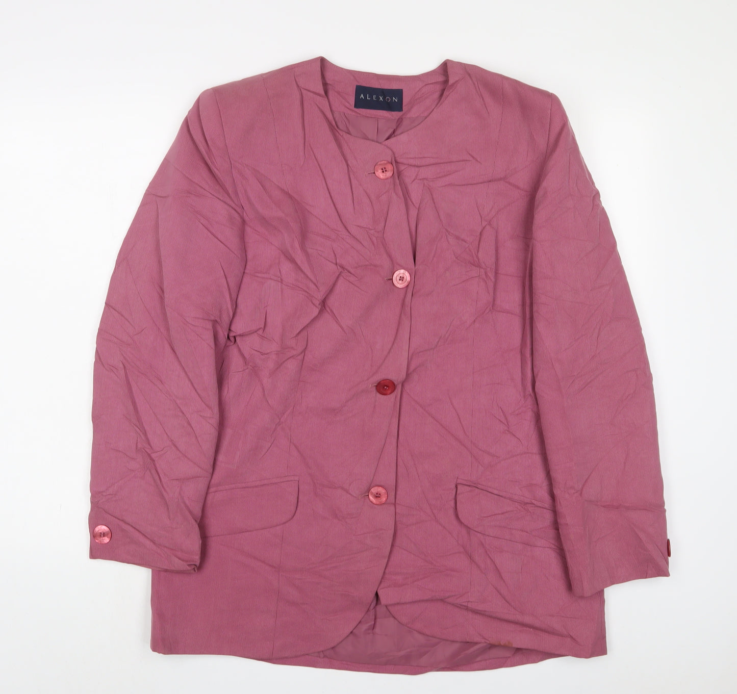 Alexon Womens Purple Jacket Blazer Size 14 Button