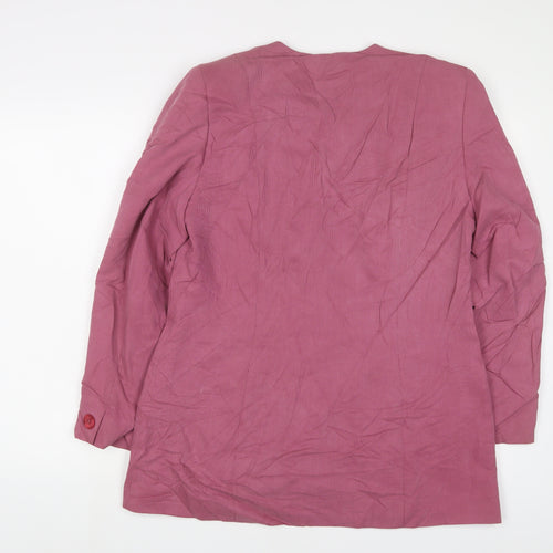 Alexon Womens Purple Jacket Blazer Size 14 Button