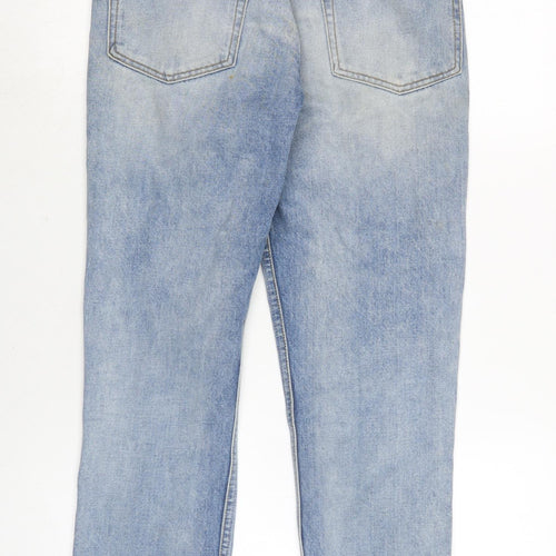 boyish Womens Blue Cotton Tapered Jeans Size 8 L25.5 in Regular Button