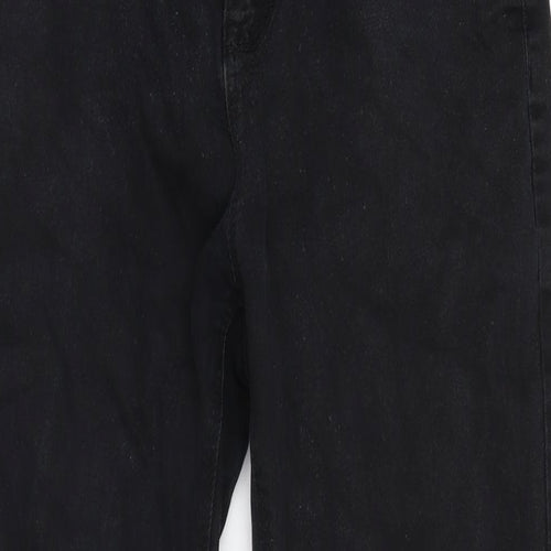 NEXT Mens Grey Cotton Straight Jeans Size 32 in L27 in Slim Zip