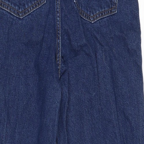 ASOS Mens Blue Cotton Straight Jeans Size 28 in L26 in Regular Zip
