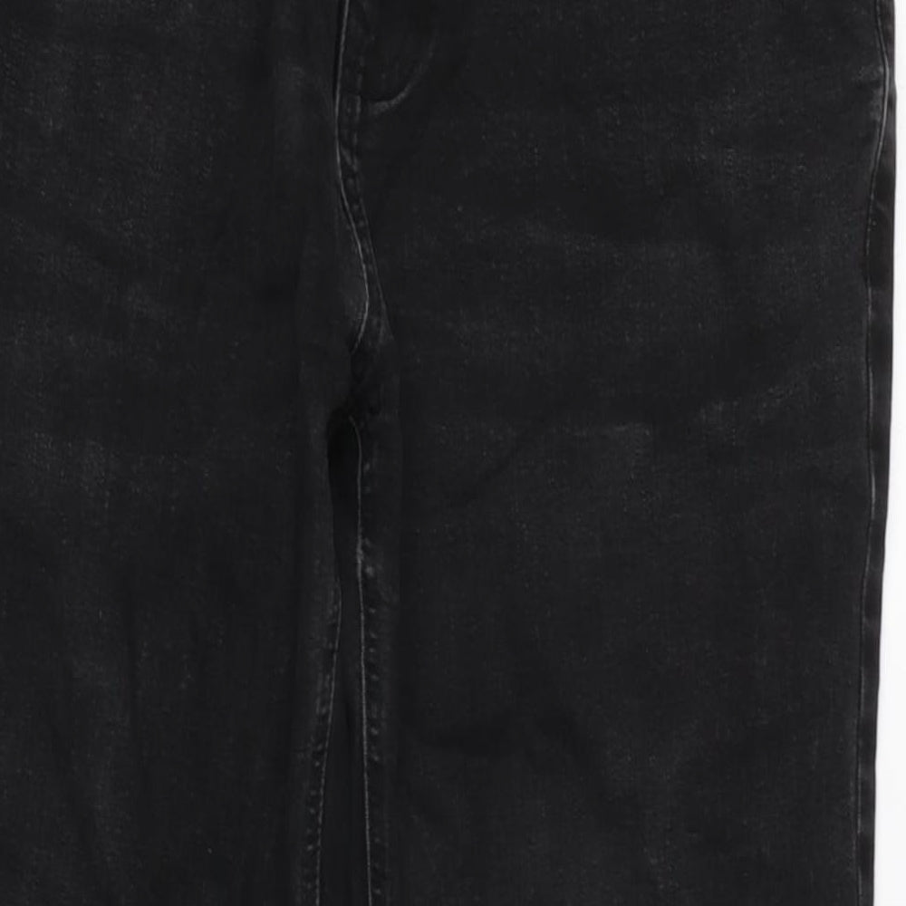 NEXT Mens Grey Cotton Blend Straight Jeans Size 34 in L28 in Slim Zip