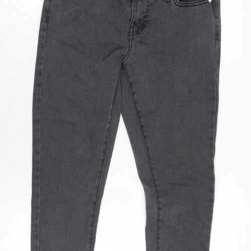 Love Denim Womens Grey Cotton Blend Skinny Jeans Size 25 in L26 in Regular Zip