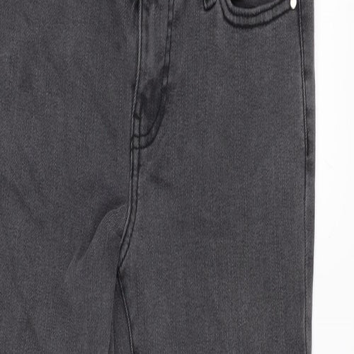 Love Denim Womens Grey Cotton Blend Skinny Jeans Size 25 in L26 in Regular Zip