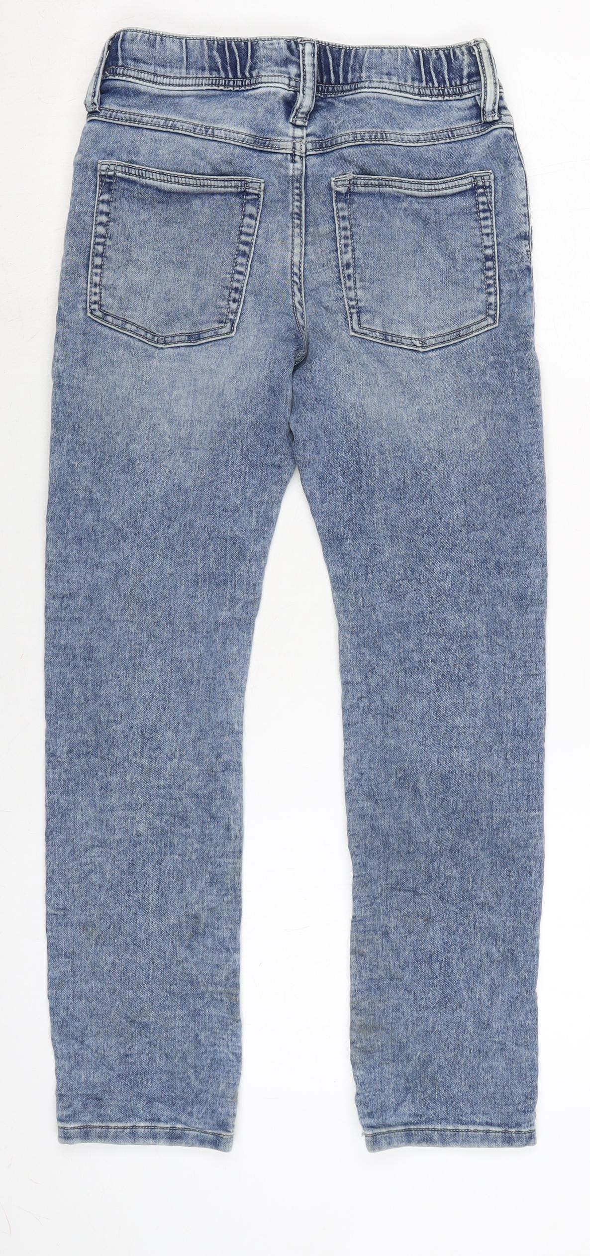 Gap Boys Blue Cotton Straight Jeans Size 10-11 Years L26 in Regular Tie