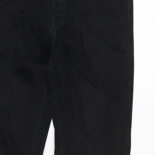 Topman Mens Black Cotton Blend Skinny Jeans Size 30 in L27 in Regular Zip