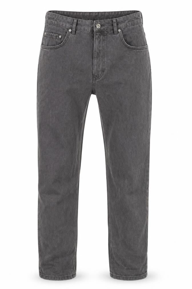 ASOS Mens Grey Cotton Straight Jeans Size 30 in L32 in Regular Zip