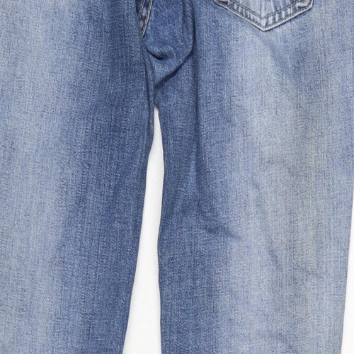 Levi's Womens Blue Cotton Bootcut Jeans Size 30 in L30 in Regular Zip