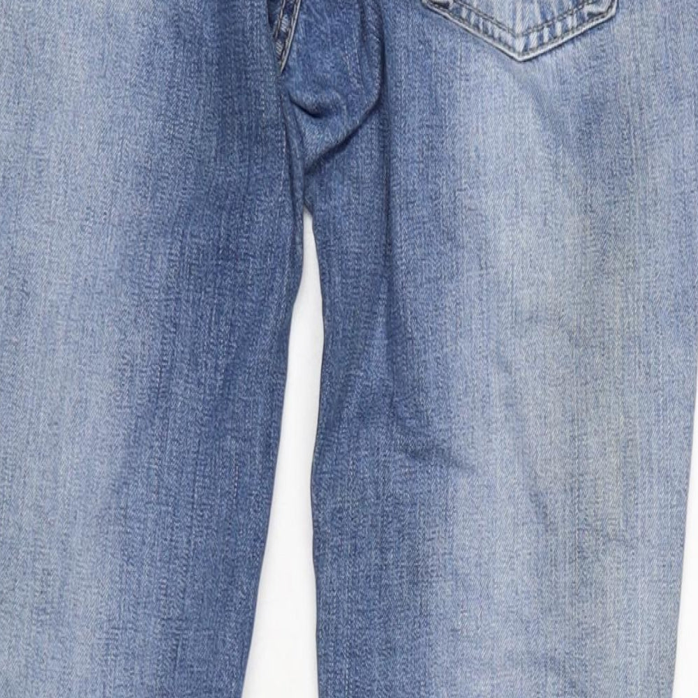 Levi's Womens Blue Cotton Bootcut Jeans Size 30 in L30 in Regular Zip